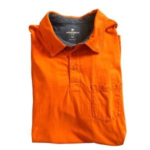 Men's Woolrich XL Cotton Polo  Orange